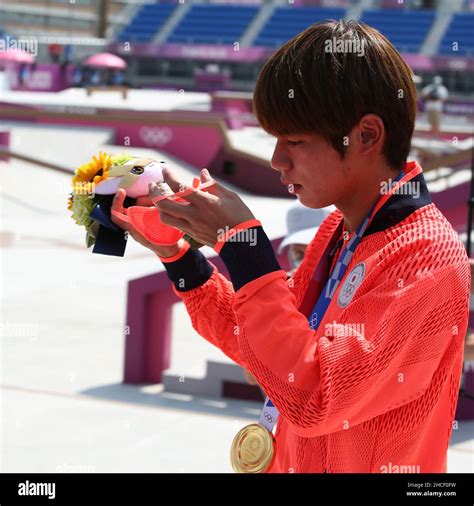 July Th Tokyo Japan Horigome Yuto Of Japan Receives His