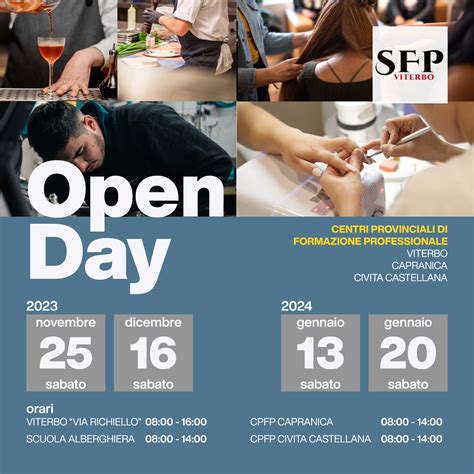 Open Days Ai Centri Di Formazione Professionale Quattro Giornate