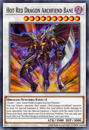 Hot Red Dragon Archfiend Bane Yu Gi Oh Card Database Ygoprodeck