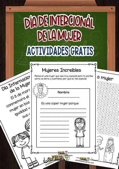 Actividades para el Día de la MujerActividades Escolares