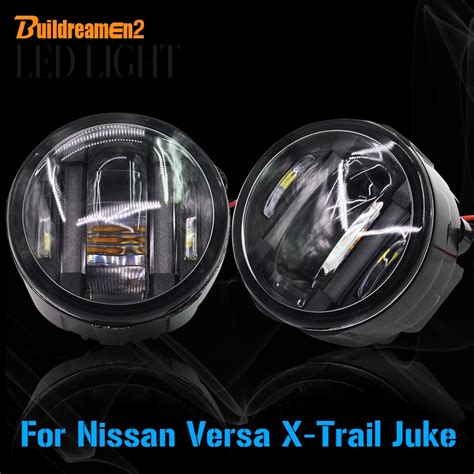 Buildreamen2 Car Accessories Led Left Right Fog Light Daytime Running