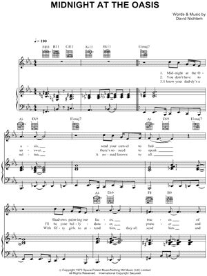 "Midnight At The Oasis" Sheet Music - 2 Arrangements Available ...