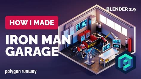 Iron Mans Garage In Blender 29 3d Modeling Process Youtube