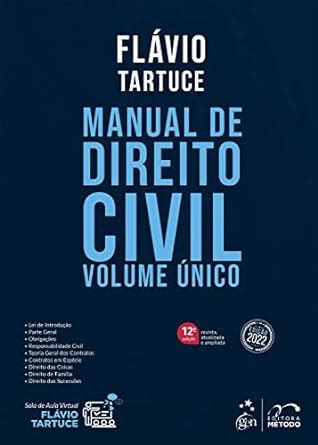 Manual De Direito Civil Volume Nico Amazon Br