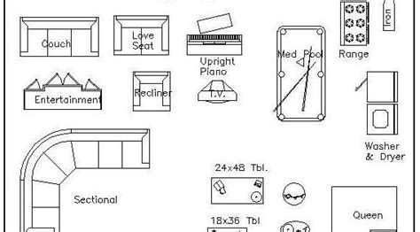 Printable Furniture Templates Scale Printable Word Searches