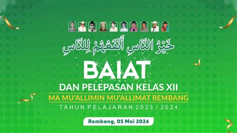 Live Streaming Baiat Dan Pelepasan Kelas Xii Madrasah Aliyah Mu