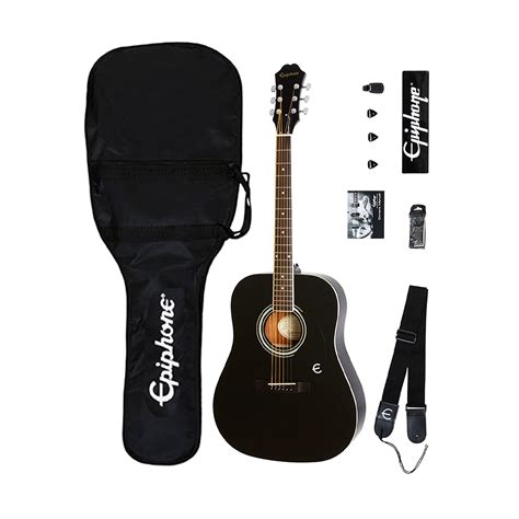 Epiphone Songmaker Ft 100 Acoustic Guitar Player Pack Black Ppag Eaftebch3 Icons Shop