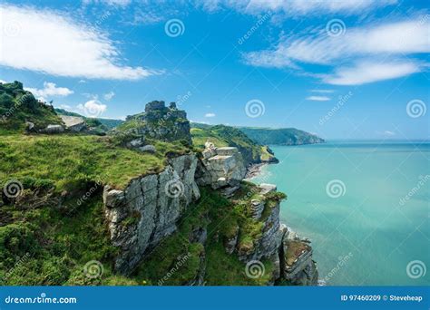 The South West Coast Path Near Lynmouth Stock Image Image Of Rocky