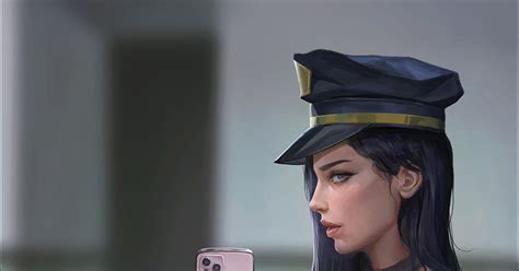 Leagueoflegends Officer Caitlyns Selfie Hoobamonのイラスト Pixiv