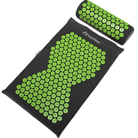 Winner Acupressure Mat And Pillow Set With Bag Targets Pressure