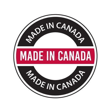 Made In Canada Vector Icon Vector Logo Canada Flags Logo Stock Vector