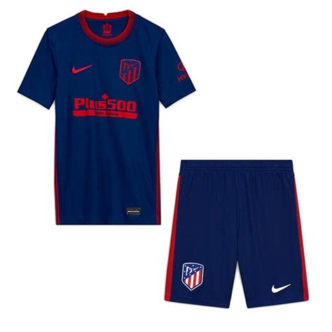 Acheter Maillot Football Atlético Madrid Exterieur Enfant 2020 21 Bleu