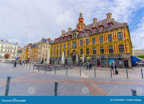 Lille France June 3 2015 Beautiful Place Grande With Its Charming