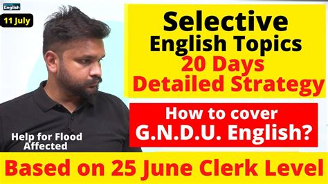 02 PSSSB English GNDU Agency English For PSSSB Clerk Labour