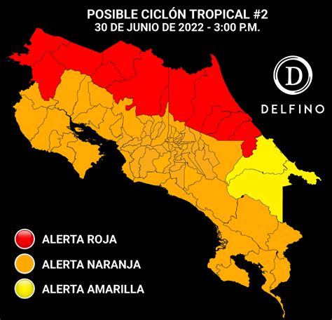 Cne Declara Alerta Roja En Zona Norte Caribe Norte Liberia Y La Cruz