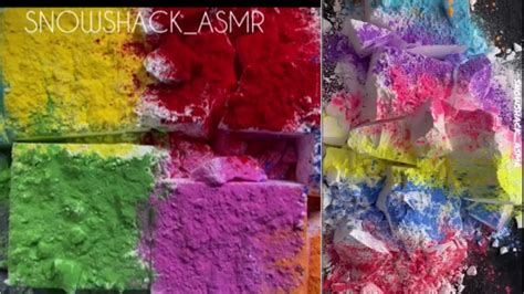 Colorful Holi Powder Covered Soft Buttery Gym Chalk Crushed