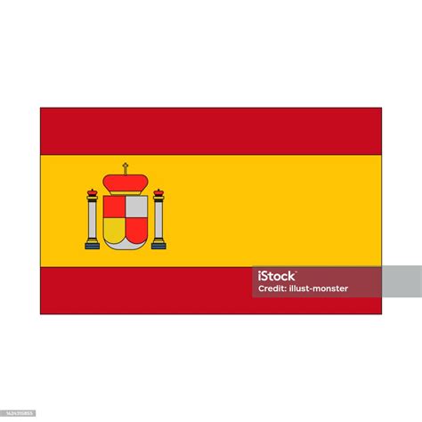 Ilustración De Icono Simple De La Bandera Española Icono De La Bandera