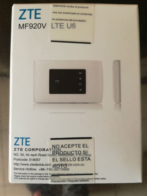 Modem Router Wifi Zte Mf920v 4g Lte Claro Movistar Chip S 169 99 En Mercado Libre