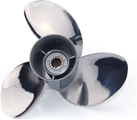 Amazon CAPTAIN Stainless Steel Outboard Propeller 10 25 Diameter