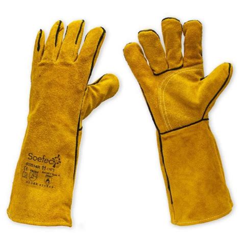 Guantes De Carnaza De Cuero Para Soldar Soefec Epp