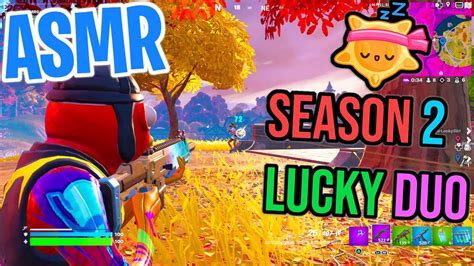 Asmr Gaming 😴 Fortnite Season 2 Lucky Duo Relaxing Gum Chewing 🎮🎧