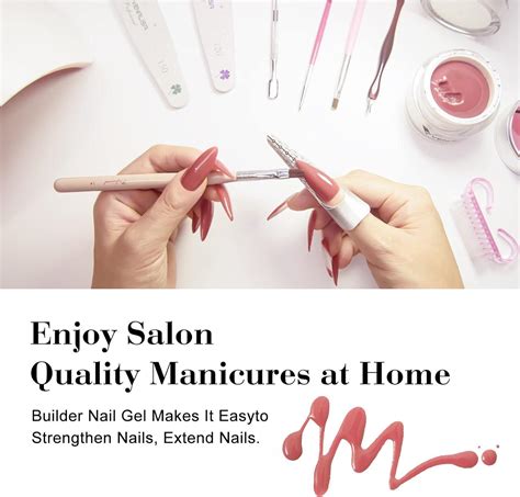 VENALISA 50ml Builder Nail Gel Kit Light Nude Pink Natural Color