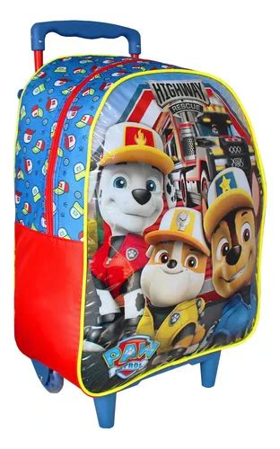 Mochila Escolar Rodinhas Patrulha Canina Xeryus Paw Patrol Frete grátis