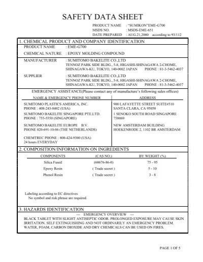 Safety Data Sheet Maxim