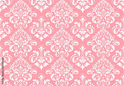 Wallpaper in the style of Baroque. A seamless vector background. White ...