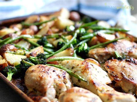 One Pan Honey Garlic Chicken And Vegetables Suburban Simplicity