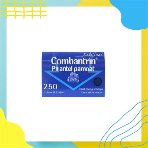 Jual Combantrin Tablet 250mg 1 Blister Isi 2 Tablet Obat Cacing