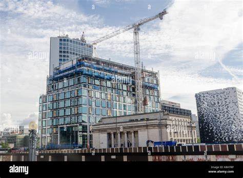 The New Birmingham Headquarters Of Hsbc Bank Under Construction In