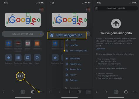 How To Activate Incognito Mode In Chrome For IPhone IPad And IPod Touch