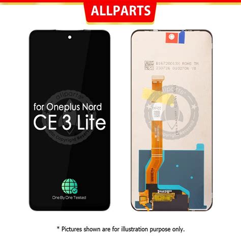 Allparts Display For Oneplus Nord Ce Lite Lcd Touch Screen Digitizer