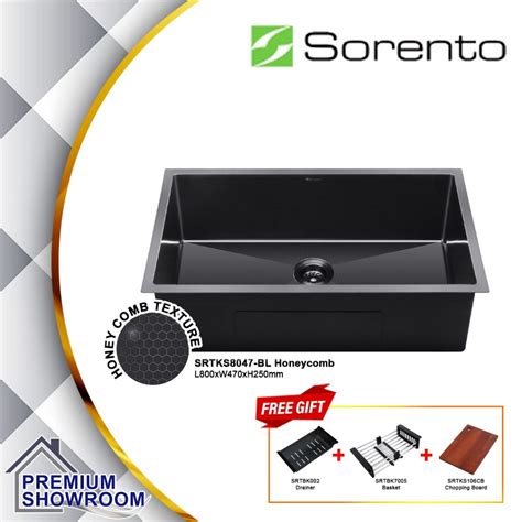 Sorento Honeycomb Undermount Handmade Stainless Steel Kitchen Sink