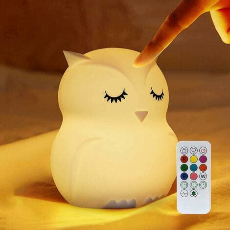 Veilleuse B B Veilleuse Led Hibou Enfants Veilleuses Portables En