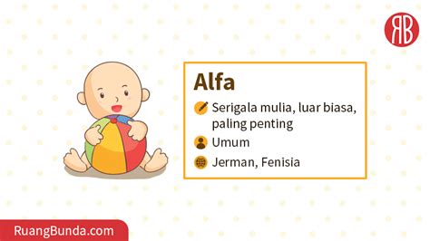 Alfa Arti Nama Kombinasi Rangkaian Nama Sifat And Karakter