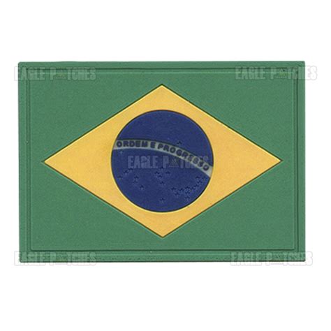 Patch Emborrachado Bandeira Do Brasil