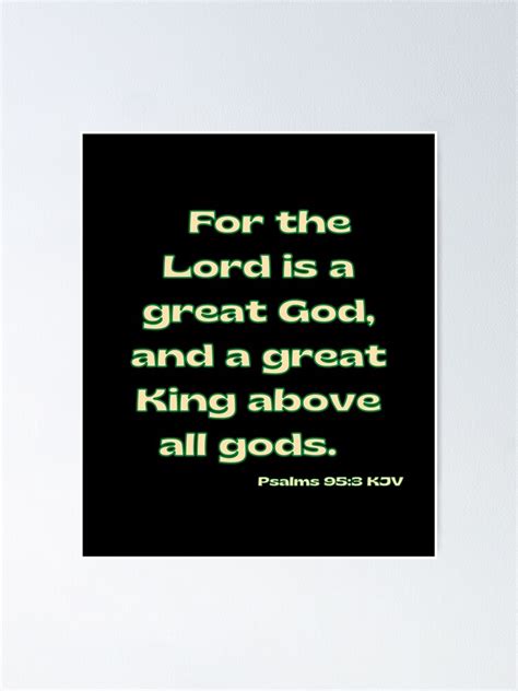 Psalms 953 Bible Scripture Verse Kjv Ii Poster For Sale By Kingandi