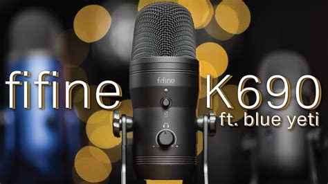 FiFine K690 USB Multi Pattern Microphone Review Test Vs Blue Yeti