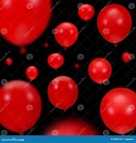 Background of Red Party Balloons Stock Image - Image of entertainment ...