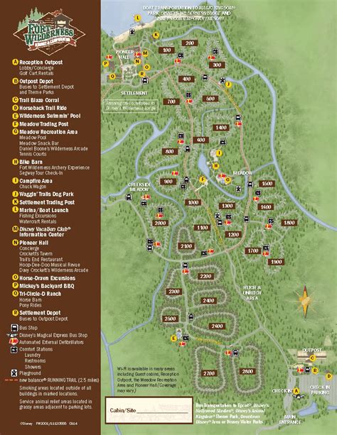 Map Of Fort Wilderness Danika Madelena