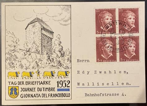 Tag Der Briefmarke 1952 Auf Karte Kaufen Auf Ricardo