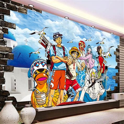 One Piece Photo Wallpaper Custom 3d Wallpaper Japanese Anime Wall