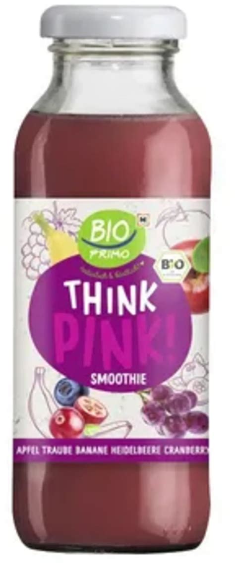 BIO PRIMO Organic Think Pink Smoothie 250 Ml Piccantino Online Shop