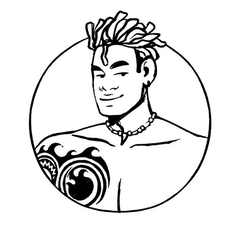 Premium Vector | Naked man avatar in circle young macho guy with