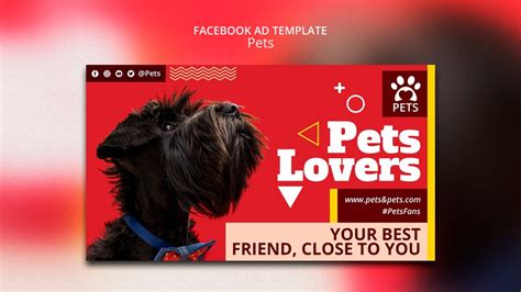 Free Psd Flat Design Pets Template