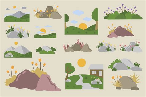 Background with Grass Cartoon Style Graphic by Alit Design · Creative Fabrica