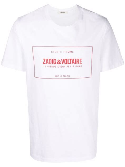 Organic Cotton Zadig Voltaire Men T Shirts Editorialist