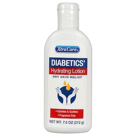 Diabetics Hydrating Lotion Soothes Dry Skin Relief Fragrance Free 75 Oz Bottles Product